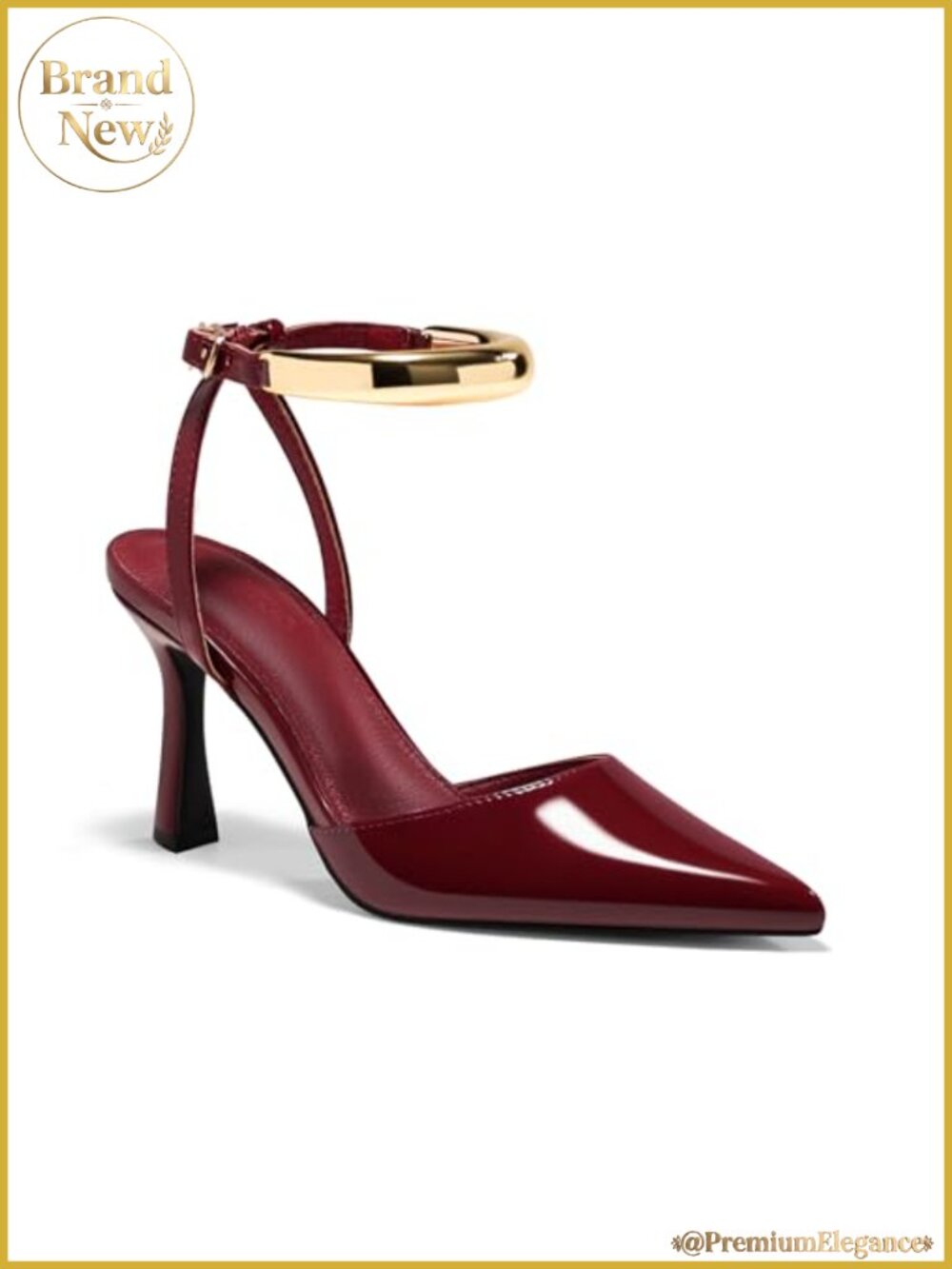 Women's Strappy Stiletto Heels Closed Pointed Toe Ankle Buckle Party Dress Pumps